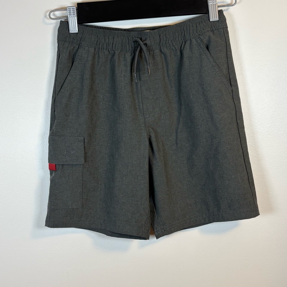 Levi’s Boys Grey Shorts, Elastic Waist, Pull-On, Size 10/12, Pockets, Classic